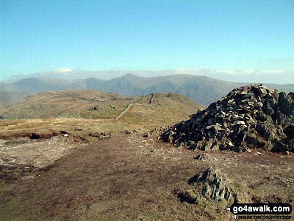 Walk c177 Baystones and Wansfell Pike from Ambleside - Baystones (Wansfell) from Wansfell Pike summit