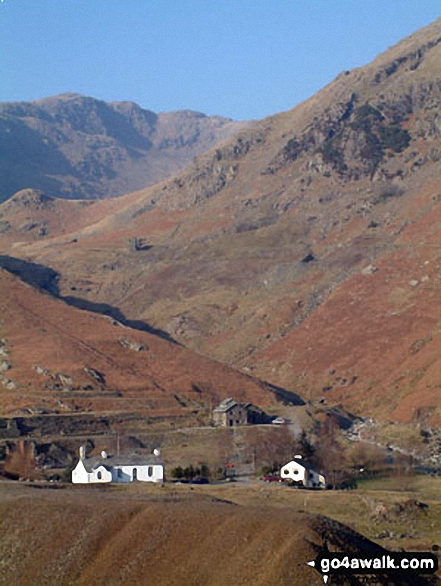 Walk c254 The Old Man of Coniston and Brim Fell from Coniston - Coppermines Valley from near the Miners Bridge, Coniston