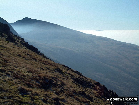 Walk c222 Swirl How and Wetherlam from Coniston - Dow Crag from Levers Hawse