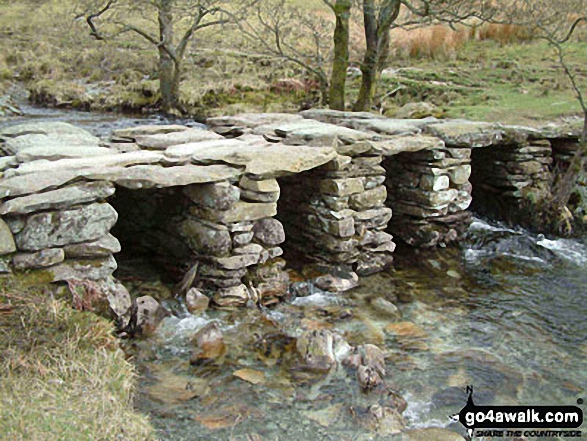 Walk c332 The Hagg Gill Round from Troutbeck - Slate Bridge over Trout Beck