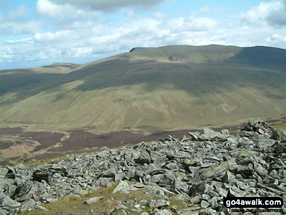 Walk c200 Carrock Fell, High Pike (Caldbeck) and Great Calva from Mosedale - Blencathra  or Saddleback from Great Calva