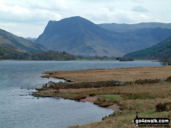 Fleetwith Pike from Low Ling Crag, Crummock Water