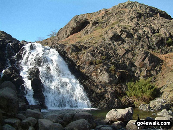 Walk c195 Castle How and Blea Rigg from Grasmere - Sour Milk Gill Falls