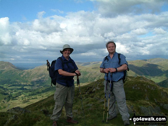 Walk c235 The Deepdale Horseshoe from Patterdale - On Hartsop above How summit - my last Wainwright