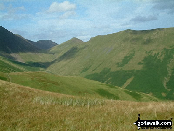 Walk c196 Grasmoor and Rannerdale Knotts from Lanthwaite Green - Grasmoor from Whiteless Pike