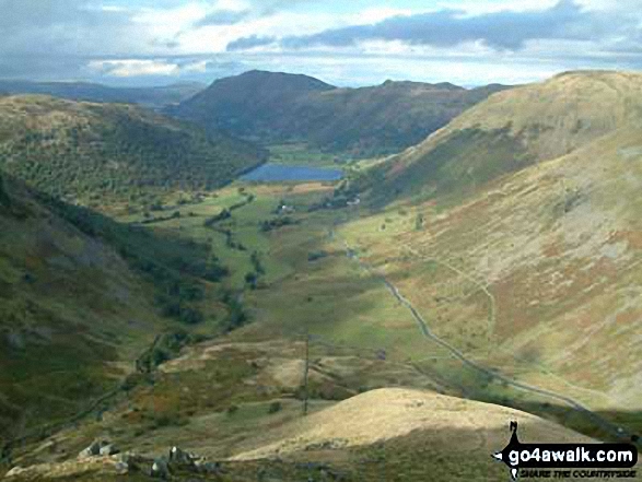 Brothers Water, Place Fell and the Angle Tarn Peaks from Middle Dodd