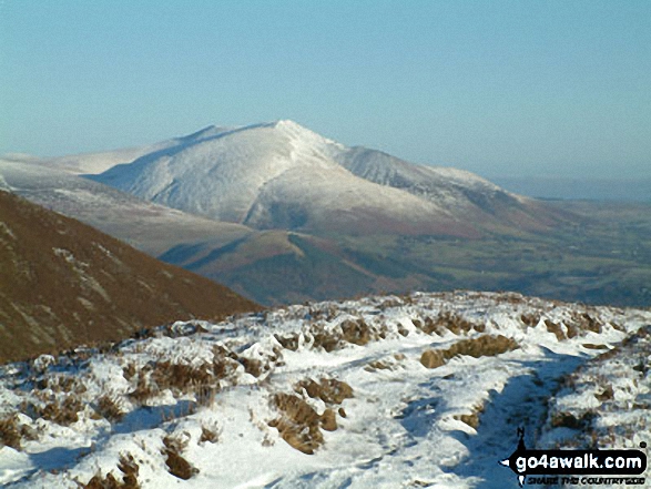 Walk c459 The Greater Newlands Horseshoe from Hawes End - Blencathra or Saddleback from Ard Crags