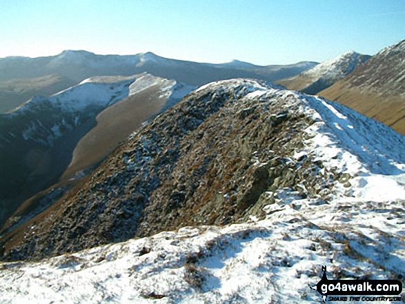 Walk c459 The Greater Newlands Horseshoe from Hawes End - Knott Rigg from Ard Crags