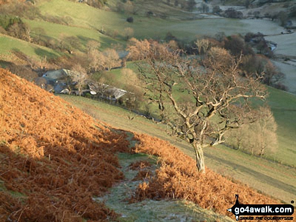 Walk c345 Knott Rigg and Ard Crags from Little Town - Keskadale Farm from Knott Rigg