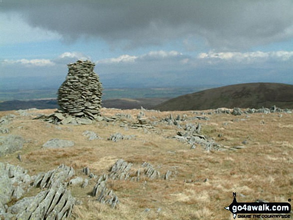 Walk c362 Branstree and High Street from Mardale Head - Cairn on Branstree (Artlecrag Pike)