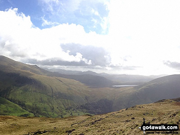 Walk c133 The Netherbeck Round from Greendale - Slightside, Harter Fell (Eskdale) and Burnmoor Tarn from the summit of Yewbarrow