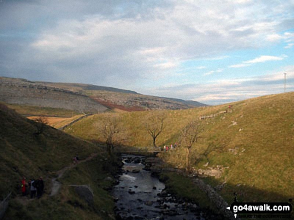 Walk ny100 The Ingleton Waterfalls from Ingleton - The River Twiss in Kingsdale just before it tumbles over Thornton Force, The Ingleton Waterfalls