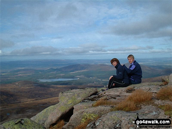 Walk h101 Cairn Gorm from Cairn Gorm Ski Centre - Me and my wife on Cairn Gorm (Cairngorms)