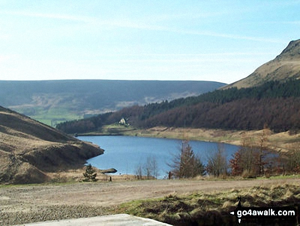 Walk gm126 Ashway Rocks and Great Dove Stones Rocks from Dove Stone Reservoir, Greenfield - Yeoman Hey Reservoir