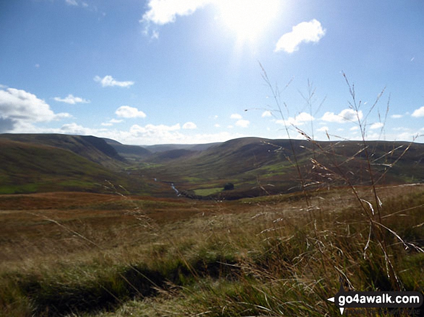 Upper Scaur Valley from the Southern Upland Way near Collar Knowe (Cloud Hill) Taken on a walk along the Southern Upland Way from Sanquhar via Euchan Water - 9th Oct 2016