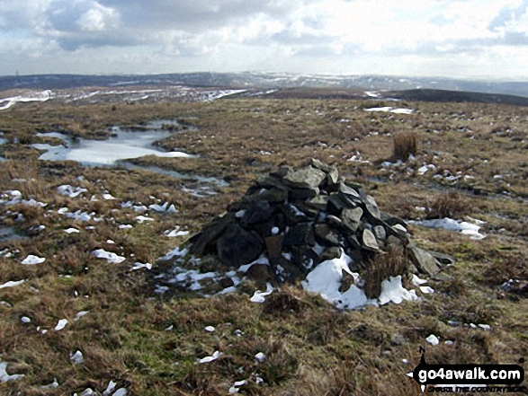 Rough Hill (Shore Moor) summit cairn 