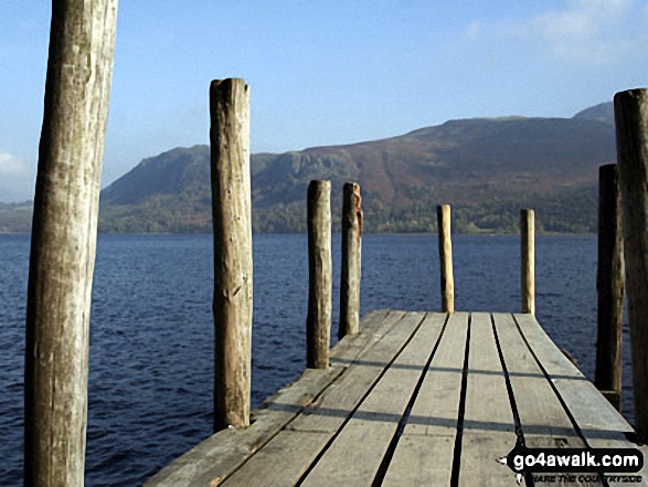 Derwent Water with Walla Crag beyond from Hawes End Pier