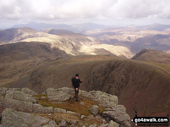 Me on Great Gable in The Lake District Cumbria England