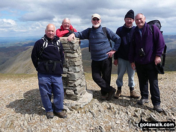 Walk c394 Helvellyn, Catstye Cam and Sheffield Pike from Glenridding - The Runaway Ramblers on Helvellyn