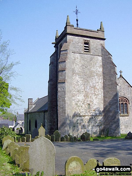 Walk dn136 Moel Famau and Cilcain from Bwlch Panbarras - Cilcain church