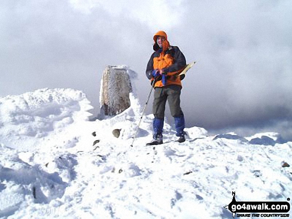 Myself on Arenig Fawr in Snowdonia Gwynedd Wales