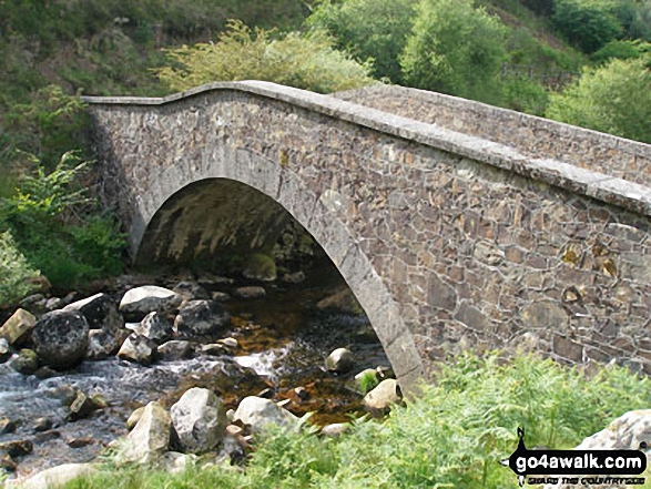 Walk de139 Yes Tor, High Willhays and Black Tor from Meldon Reservoir - The bridge at the southern end of Meldon Reservoir