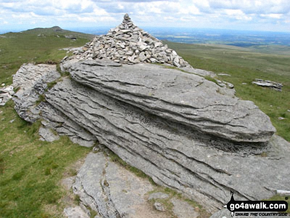 The summit of High Willhays,  the highest point in Dartmoor Photo: David Rodgers