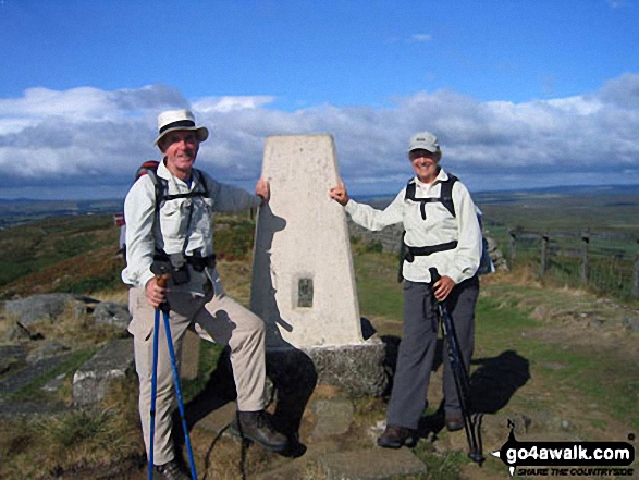 My wife Mary and I on Winshield Crags - the highest point on Hadrian's Wall An exquisite walk!