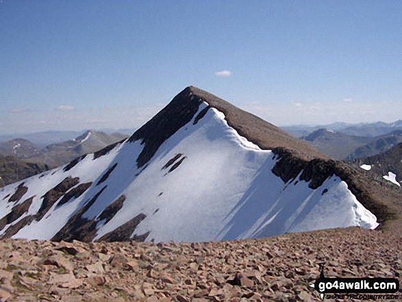 Walk Carn Mor Dearg walking UK Mountains in Fort William and Loch Linnhe to Loch Ericht  Highland, Scotland