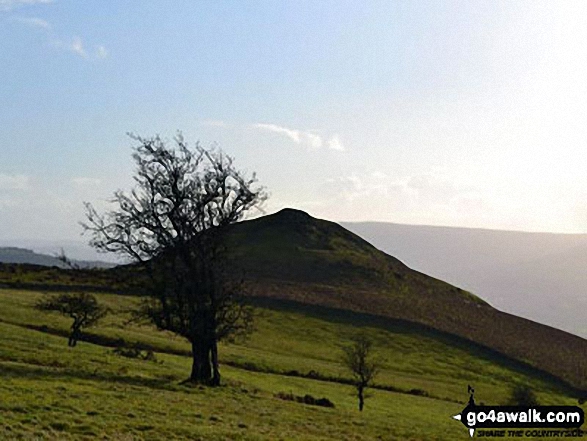 Table Mountain from Trwyn Ysgwrfa en-route to Pen Cerrig-calch one January morning in 2012