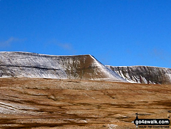 Walk po146 Cribyn and Fan y Big from Pont y Caniedydd - Fan y Big, Cribyn and Pen y Fan from Cefn Cyff