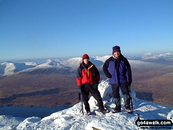 Me And My Son Michael on Beinn An Dothaidh in The Bridge of Orchy Hills Argyll and Bute Scotland