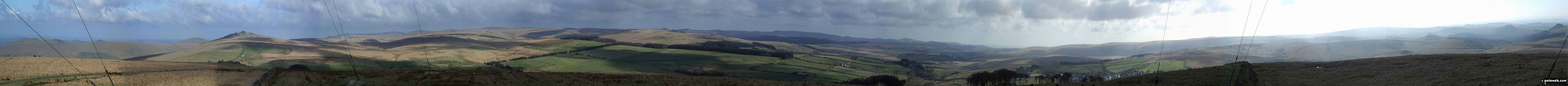 Walk de122 North Hessary Tor, Great Mis Tor and Great Staple Tor from Princetown - Dartmoor from North Hessary Tor