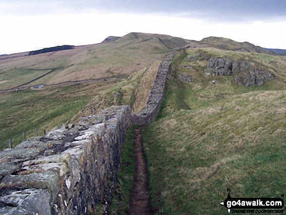 Walk n100 Hadrian's Wall and Vindolanda from Housesteads - Hadrian's Wall near Once Brewed - Walking The Hadrian's Wall Path National Trail - Day 5