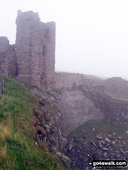 Walk n116 Dunstanburgh Castle from Craster - The seaward end of Dunstanburgh Castle