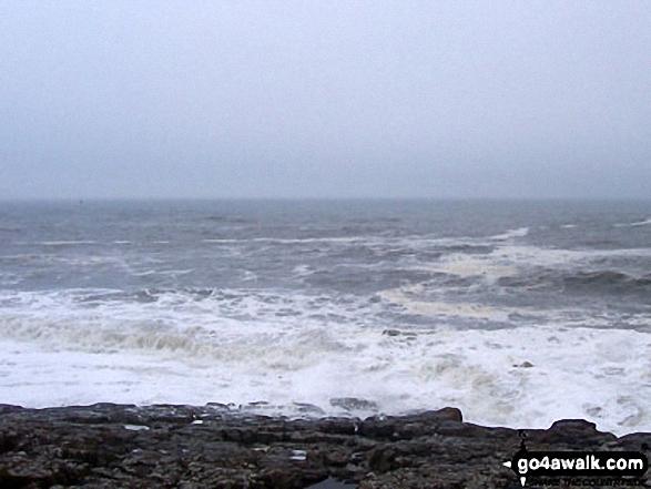 Walk n116 Dunstanburgh Castle from Craster - The North Sea north of Craster