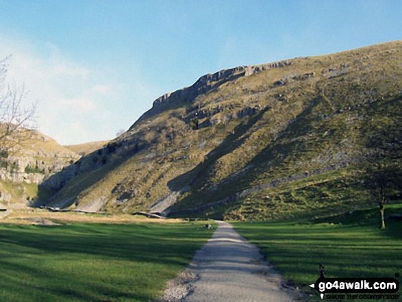 Walk ny122 Gordale Scar and Malham Cove via Shorkley Hill from Malham - The path leading to Gordale Scar near Malham