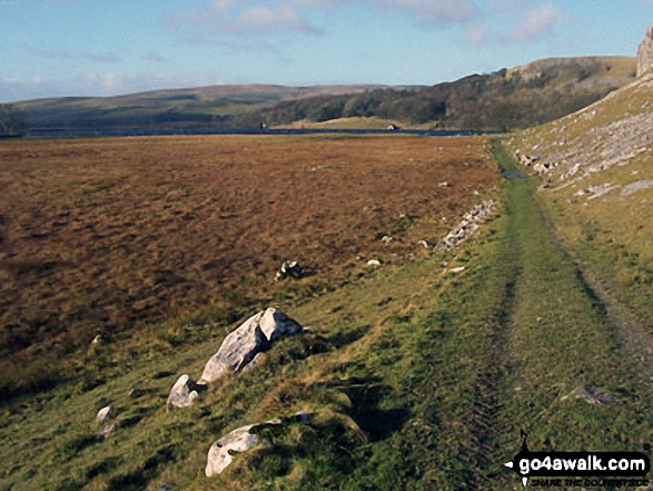 Walk ny172 Parson's Pulpit and Proctor High Mark from Street Gate - The path towards Malham Tarn below Great Close Scar