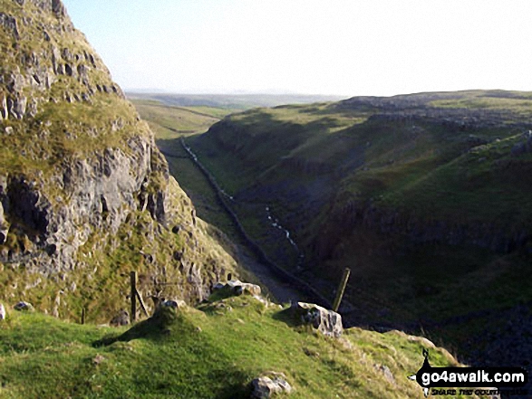 Walk ny159 Gordale Scar and Malham Cove from Malham - Watlowes Valley from Comb Hill