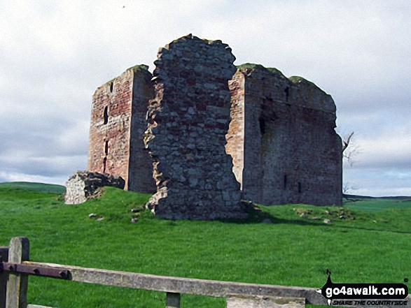 Cessford Castle on The St Cuthbert's Way Walking St Cuthbert's Way - Day 3