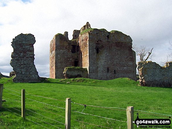 Cessford Castle from The St Cuthbert's Way Walking St Cuthbert's Way - Day 3