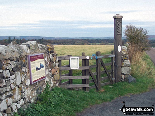 Just off The St Cuthbert's Way on the B6351 between Kirknewton and Yeavering is the entrance to the site of The Palace of Ad Gefrin Walking St Cuthbert's Way - Day 6