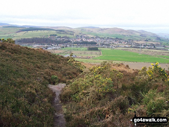 Walk n170 Weetwood Moor, Dod Law, Doddington and The River Glen from Wooler - Wooler from The St Cuthbert's Way on Weetwood Moor