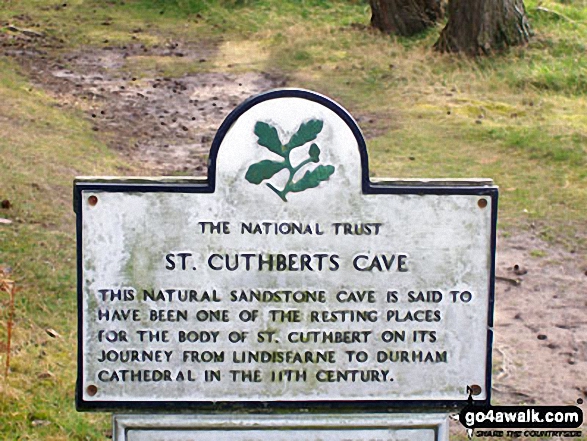 St Cuthbert's Cave on The St Cuthbert's Way Walking St Cuthbert's Way - Day 7