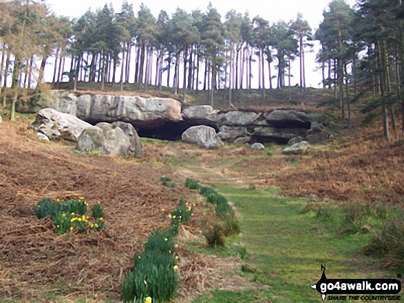 St Cuthbert's Cave on The St Cuthbert's Way Walking St Cuthbert's Way - Day 7