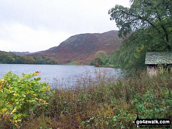 Walk c302 High Raise via Calf Crag from Grasmere - The southern end of Grasmere