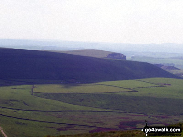 Walk d158 Sparrowpit and Mam Tor from Castleton - The view from the summit of Mam Tor