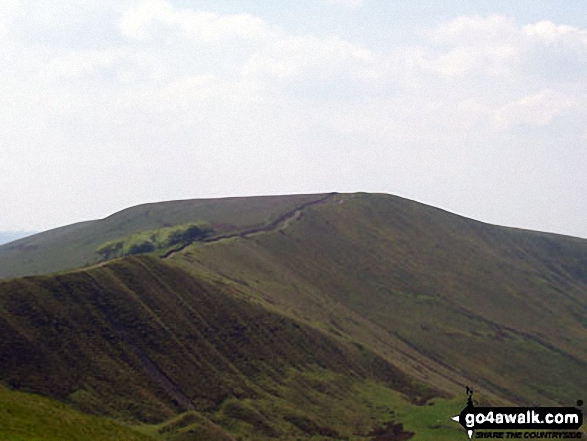 Walk d123 Mam Tor via Cavedale from Castleton - Lord's Seat (Rushup Edge) from Mam Tor