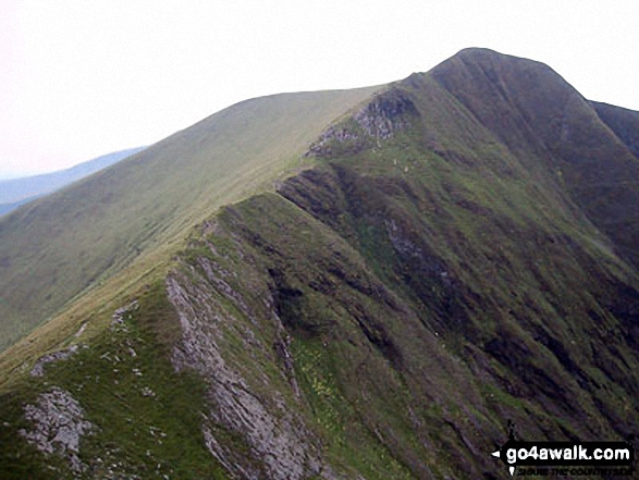 Trum y Ddysgl & The Nantlle Ridge from Mynydd Drws-y-coed 