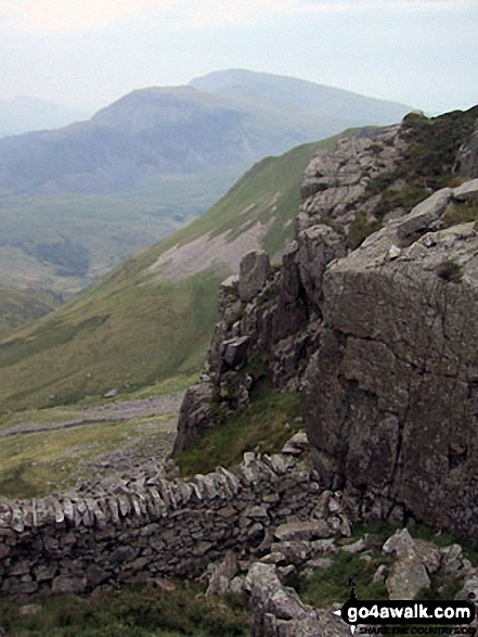 On Bwlch Dros-bern between Mynydd Tal-y-mignedd and Craig Cwm Silyn